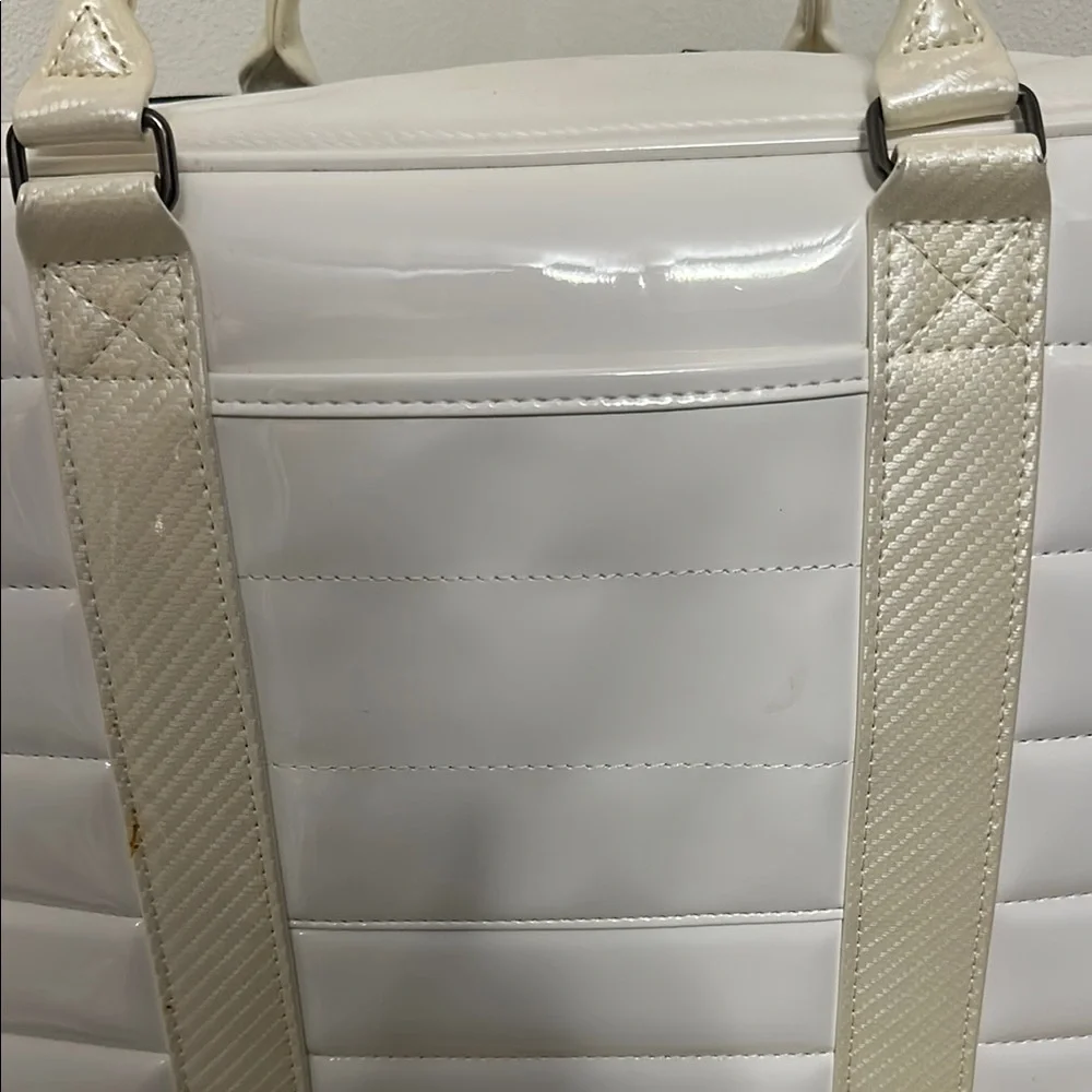 White and Cream Golf Duffel Bag